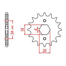 MTX 259 Steel Front Sprocket #428