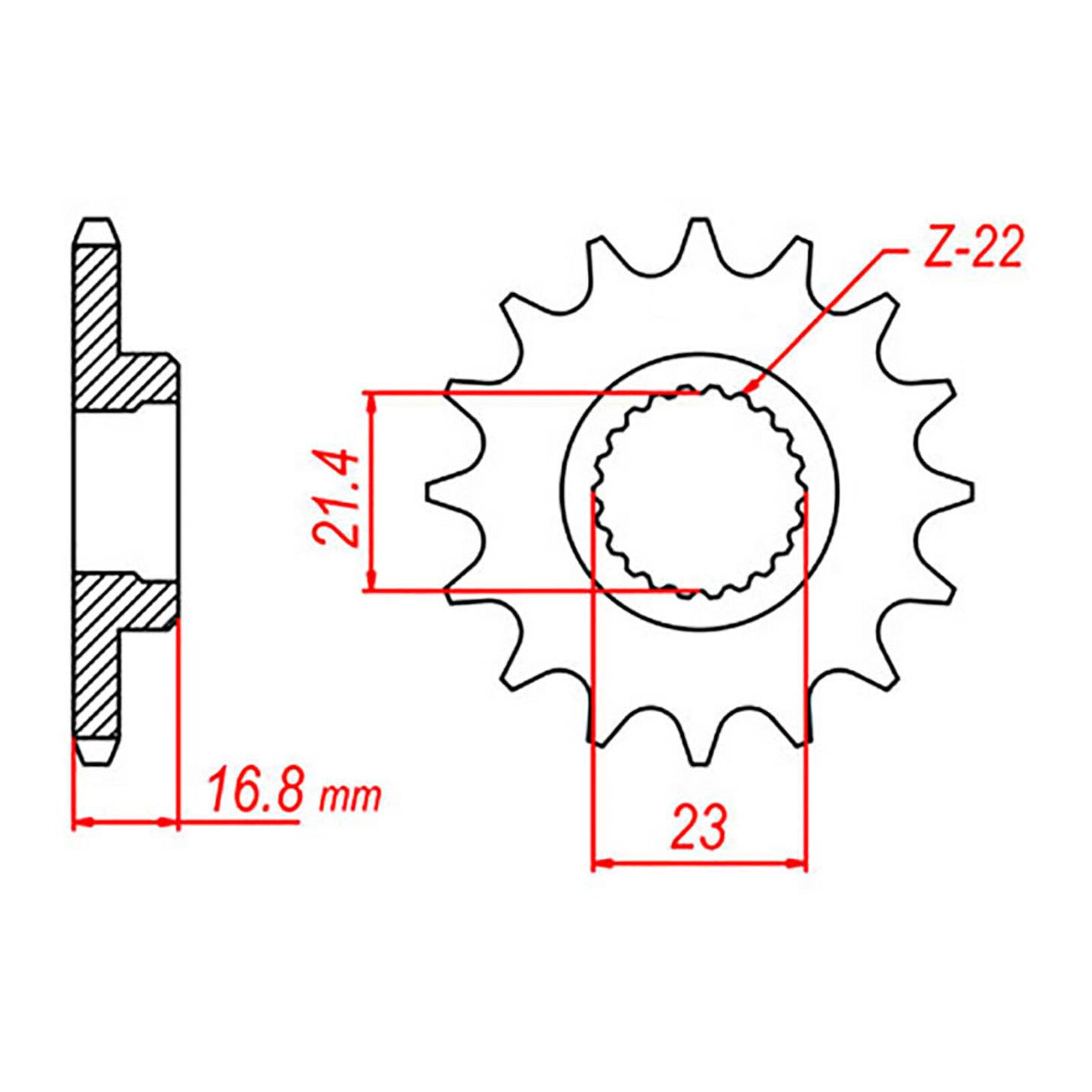 MTX 582 Steel Front Sprocket #520