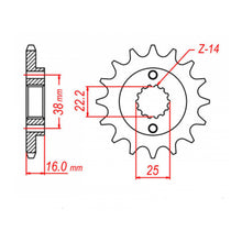 MTX 736 Steel Front Sprocket #520