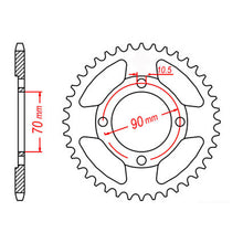 MTX 264 Steel Rear Sprocket #428