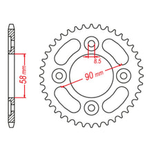 MTX 1212 STEEL REAR SPROCKET #428