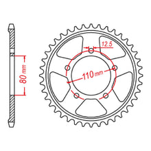 MTX 1331 Steel Rear Sprocket #525