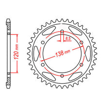 MTX 312 Steel Rear Sprocket #525