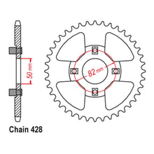 MTX 999 Steel Rear Sprocket #428
