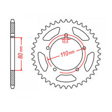 MTX 1075 Steel Rear Sprocket #520