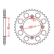 MTX 1204 Steel Rear Sprocket #428