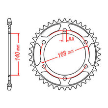 MTX 006 Steel Rear Sprocket #525 (8.5mm)