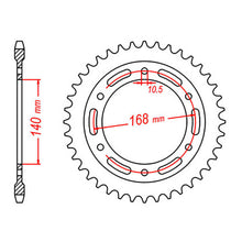 MTX 003 Steel Rear Sprocket #525 (10.5mm)
