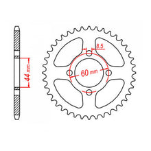 MTX 832 (2) Steel Rear Sprocket #420