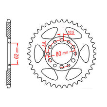 MTX 1842 Steel Rear Sprocket #428