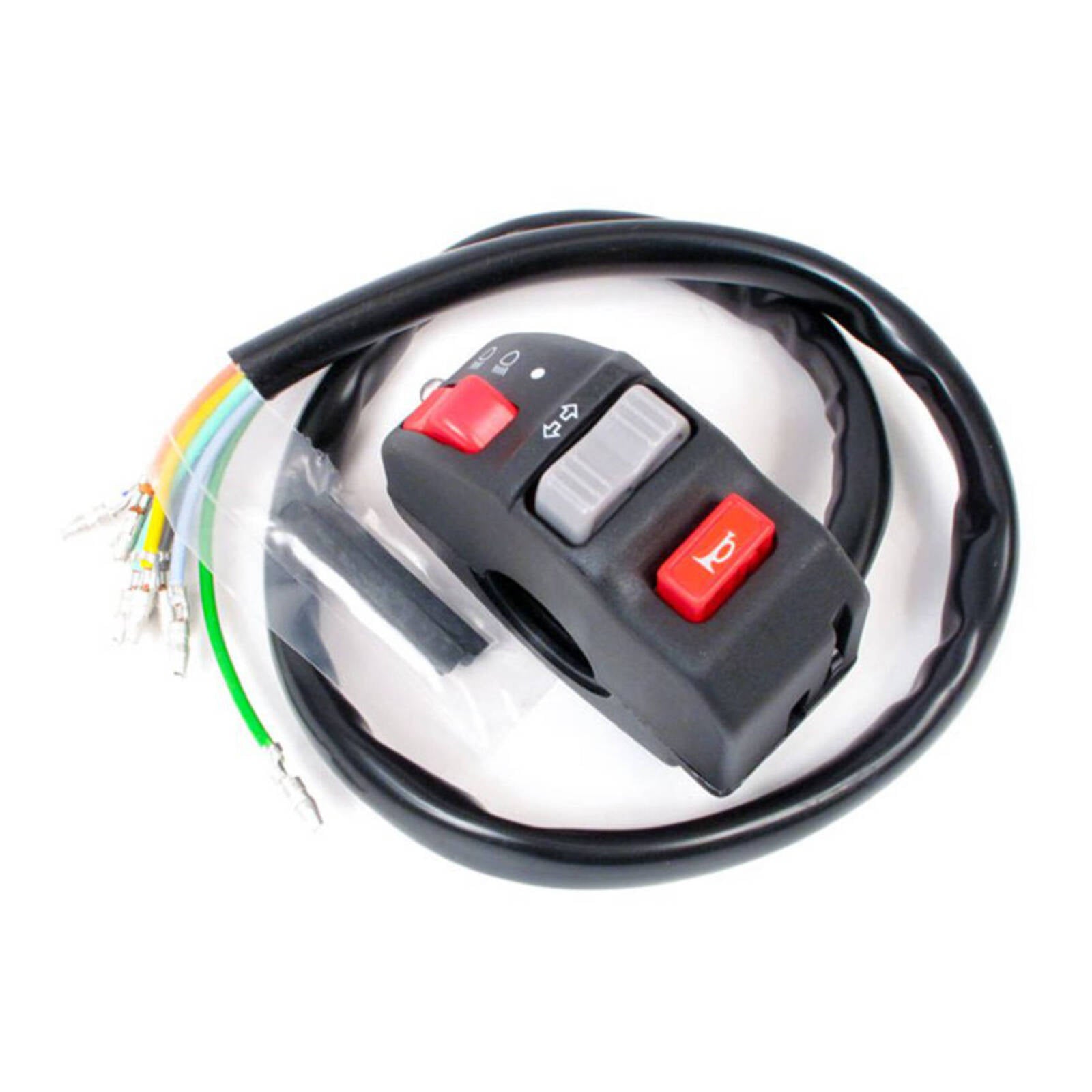 WHITES SWITCH BLOCK HEADLIGHT ON/HI-LO/TURN/HORN (28.5mm)