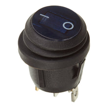 WHITES 12V ROCKER SWITCH ON-OFF BLU WATERPROOF ROUND