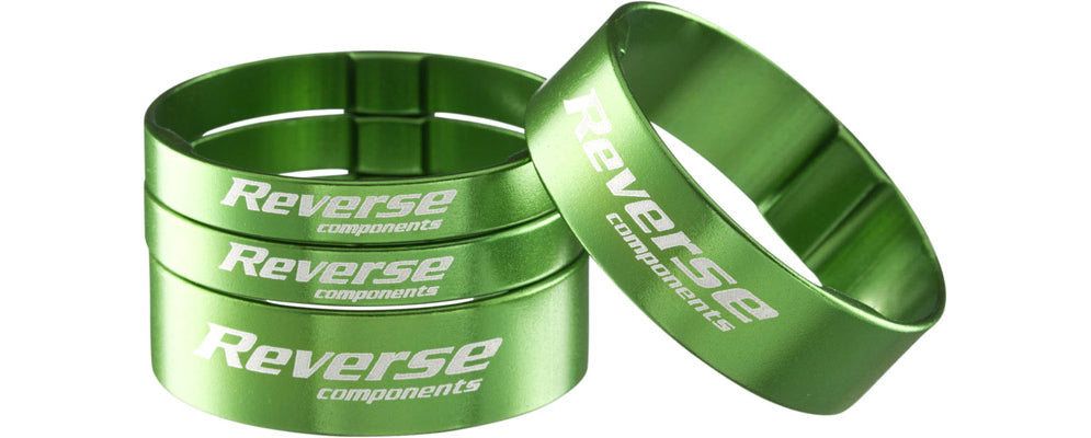 Stem Spacer Set Ultra-Light 1 1/8" Green