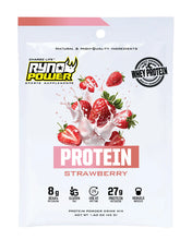 Ryno Power Premium Whey Protein Powder - Strawberry (Single Serving)