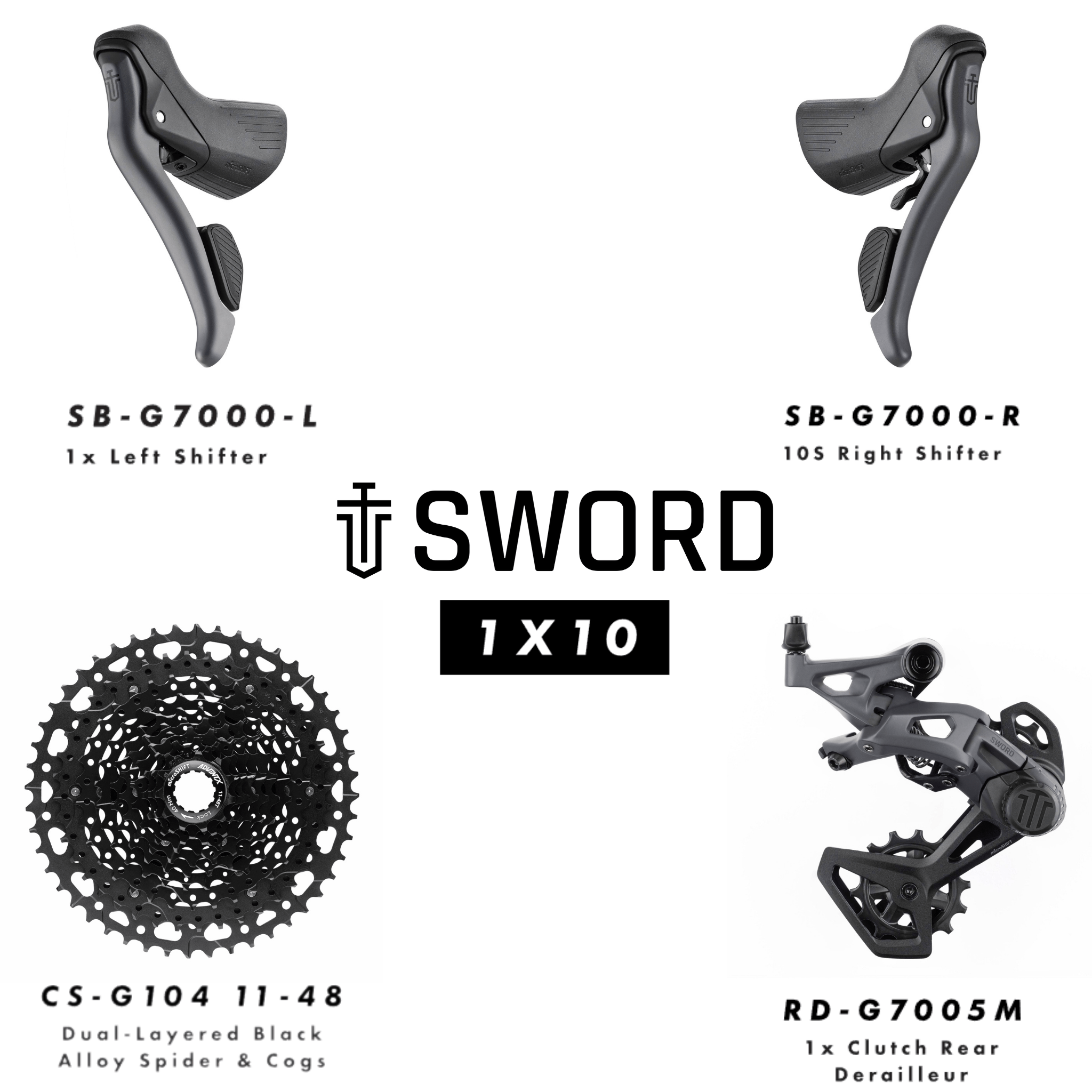 Microshift Sword 1x10 Groupset