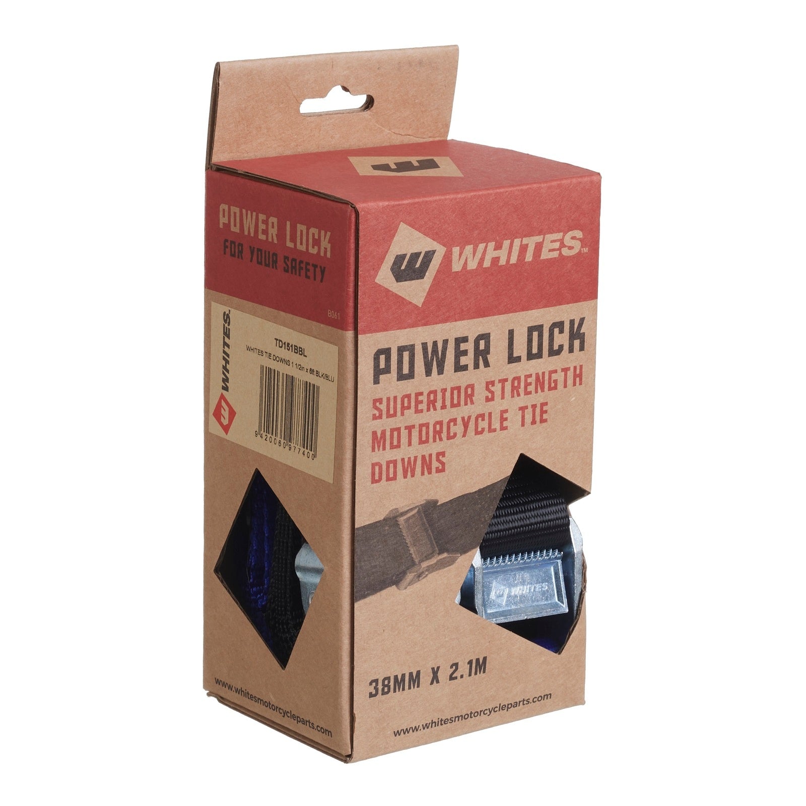 Whites Tie-Downs - Black / Blue