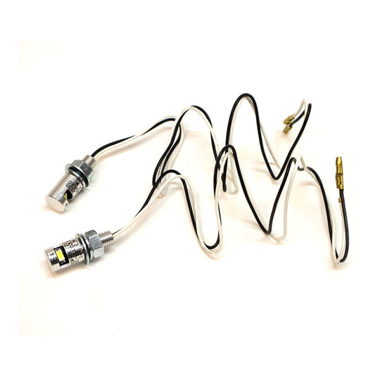 WHITES NUMBER PLATE LED BOLT LIGHT 17x12 SIL (Pair)
