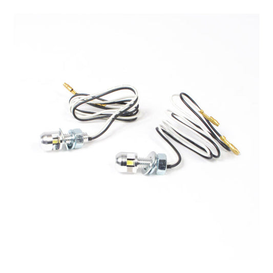 WHITES NUMBER PLATE LED BOLT LIGHT 13.5X12.8 SIL (Pair)