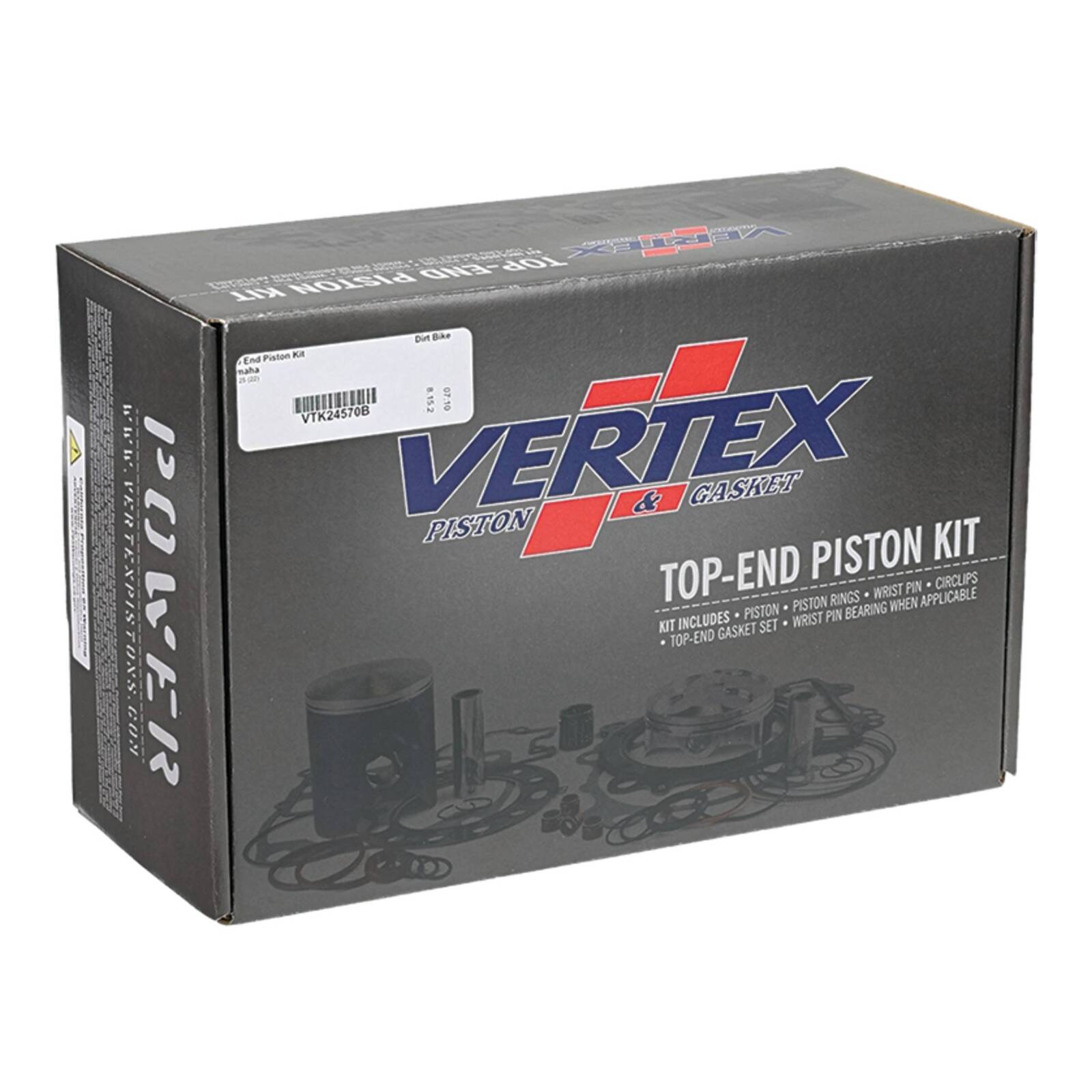 TOP END PISTON KIT VERTEX 53.95MM YAMAHA WR125 22-ON YZ125 22-ON