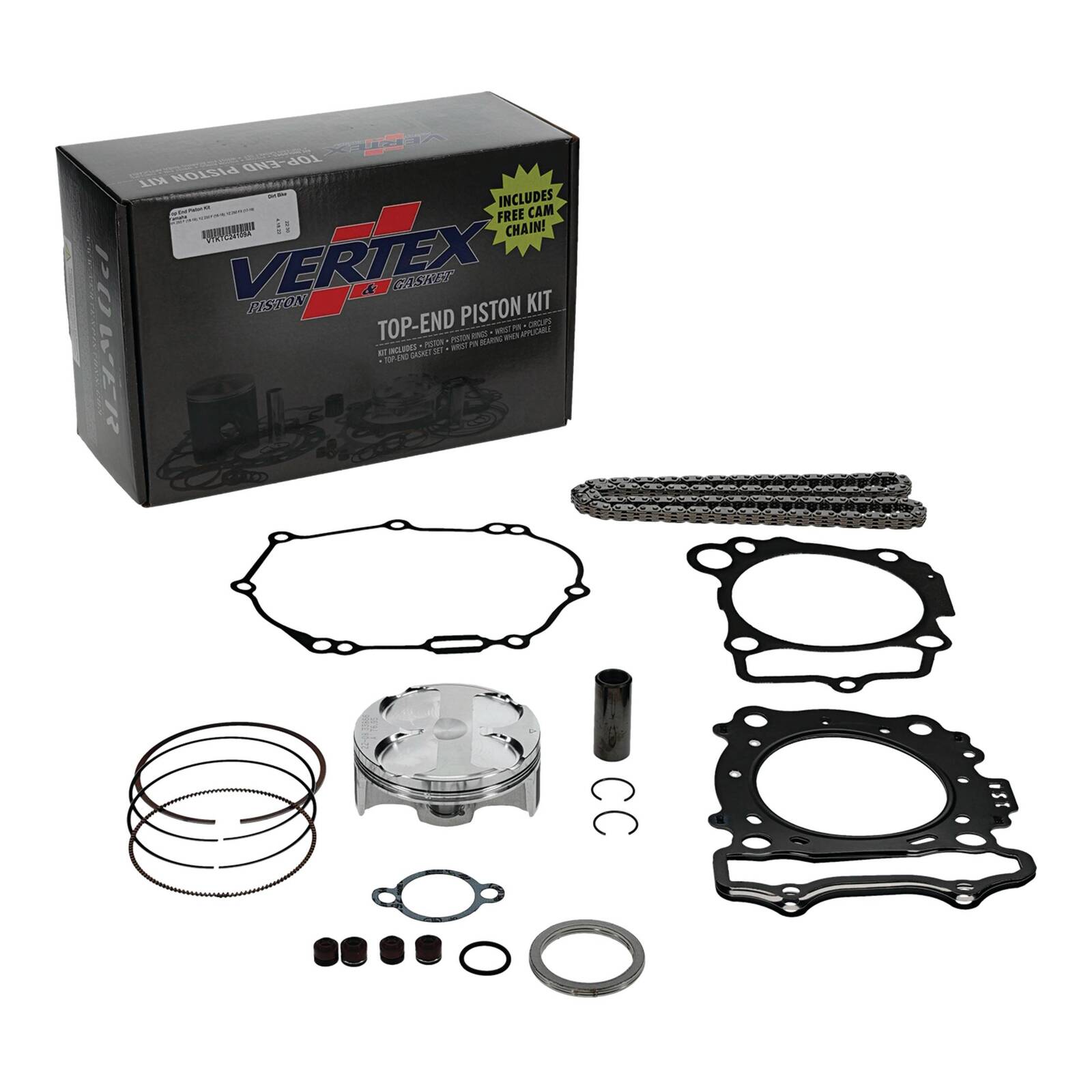 TOP END PISTON KIT VERTEX 76.95MM YAMAHA WR250F 18-19 YZ250F 16-18 YZ250FX 17-18