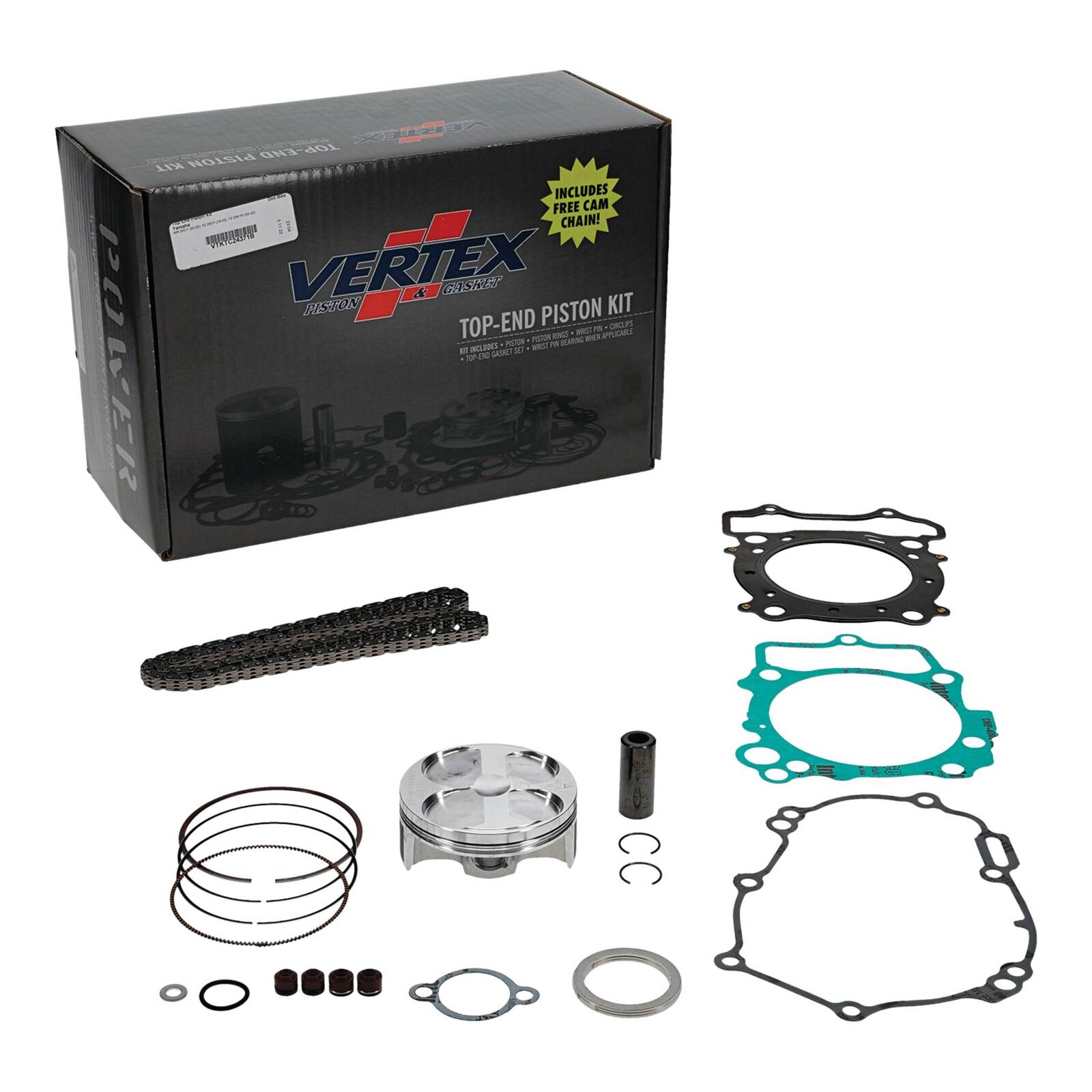 TOP END PISTON KIT VERTEX 76.96MM YAMAHA WR250F 20-23 YZ250F 19-23 YZ250FX 19-20