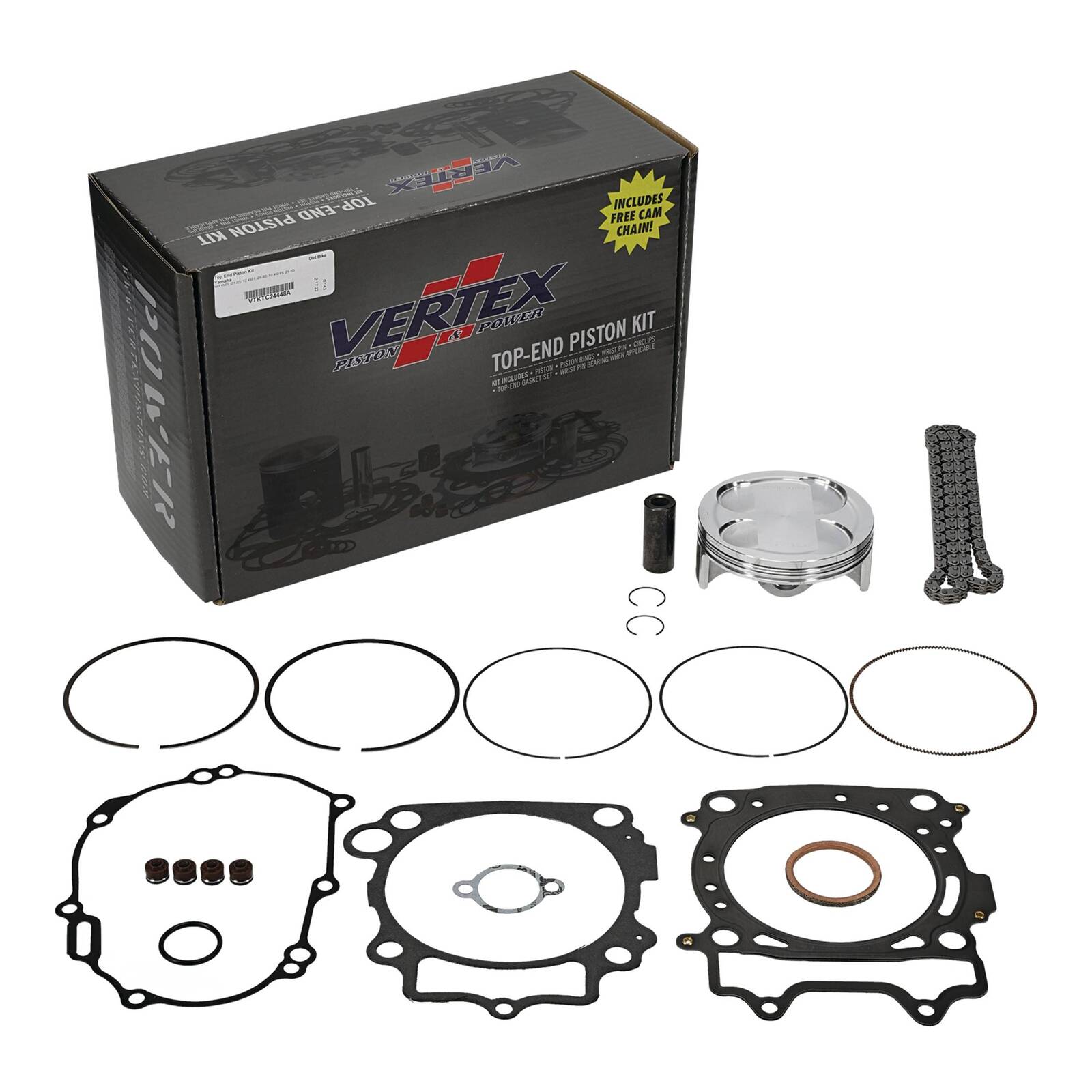 TOP END PISTON KIT VERTEX 96.95MM YAMAHA WR450F 21-23 YZ450F 20-22