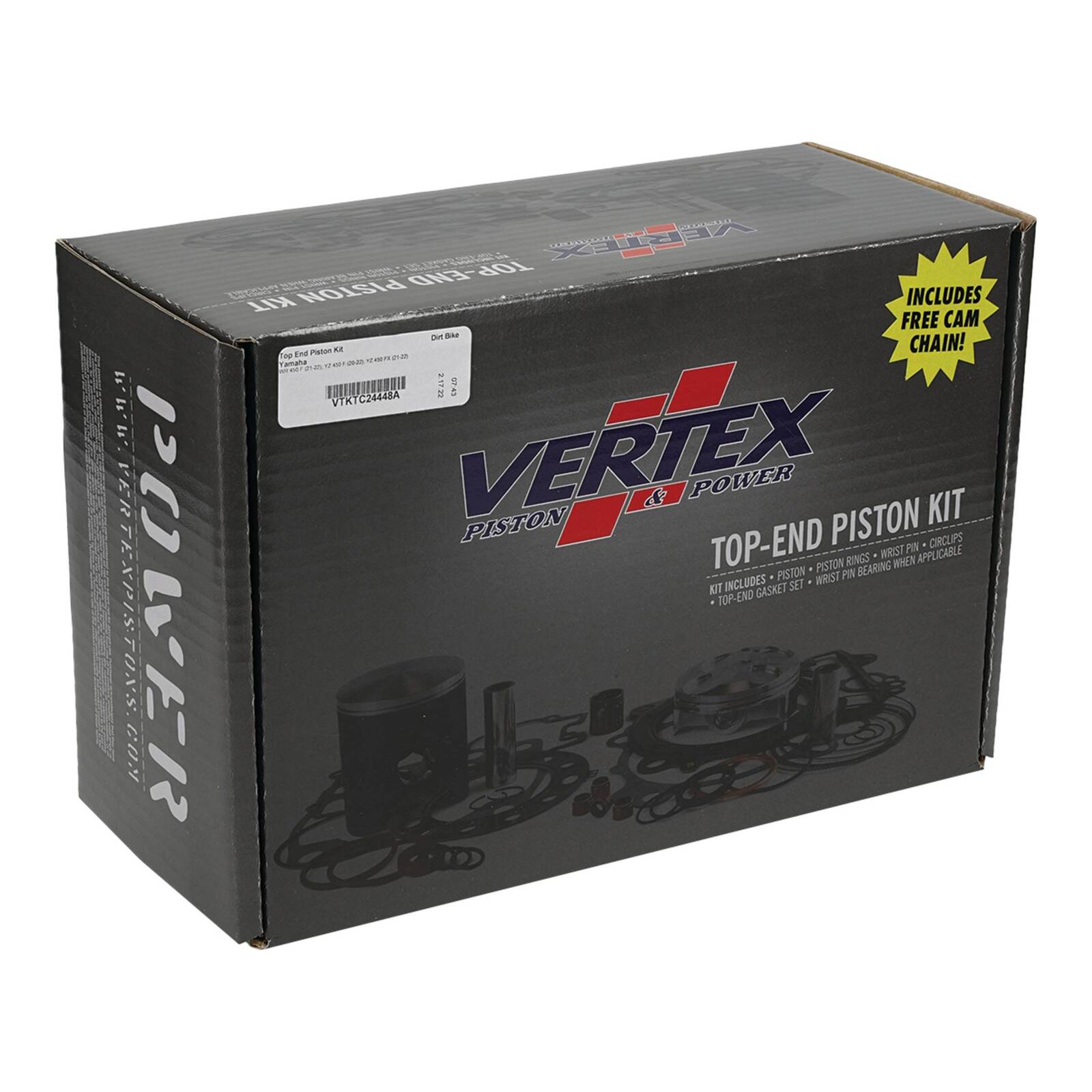 TOP END PISTON KIT VERTEX 96.95MM YAMAHA WR450F 21-23 YZ450F 20-22
