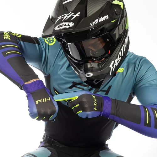 FastHouse Vapor React Glove - Light Indigo/Black