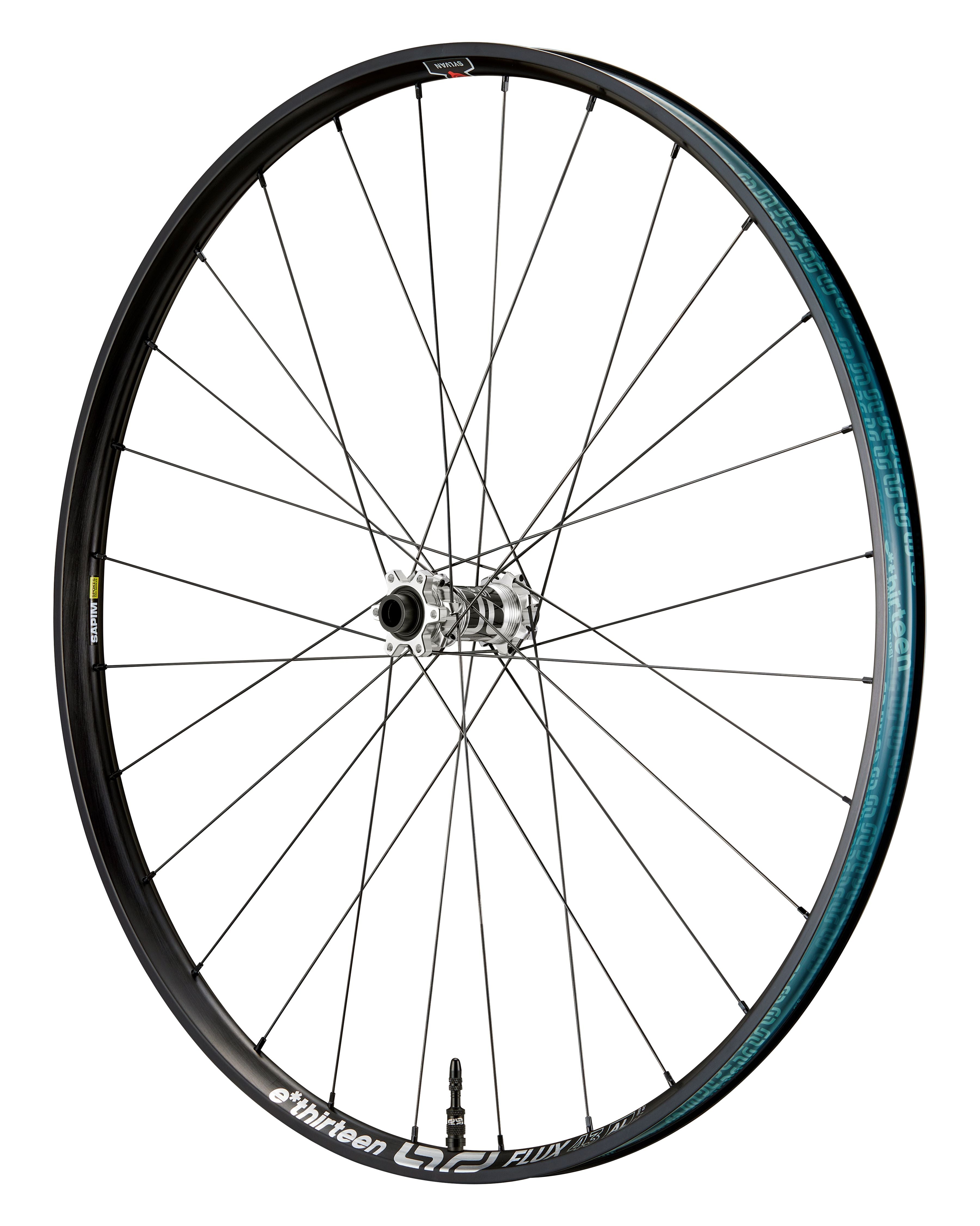 e*thirteen Sylvan Sidekick Pro Flux 43 Aluminum All Mountain Front Wheel - 29", 110x15mm Boost, Blac
