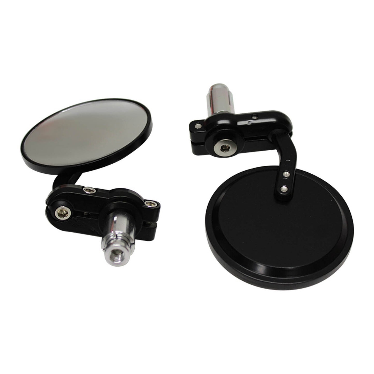 Whites Handlebar Bar End Mirrors - Black (Pair)
