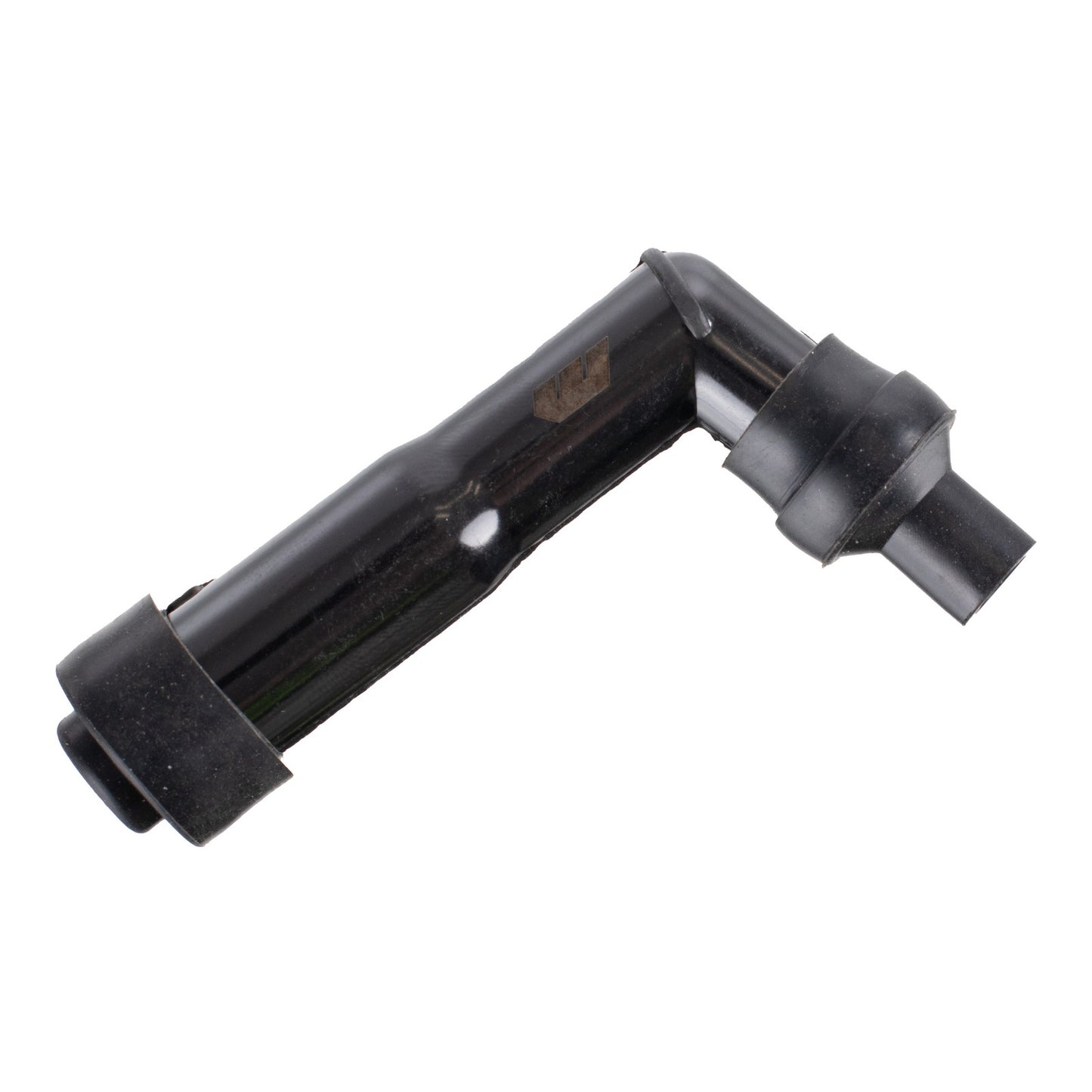 Whites Spark Plug Cap (Replaces XZ05F) Long Right Angle - Black