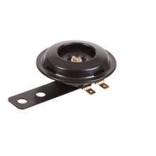 Whites 12v Horn - Round Black - 70mm Diameter - 110db