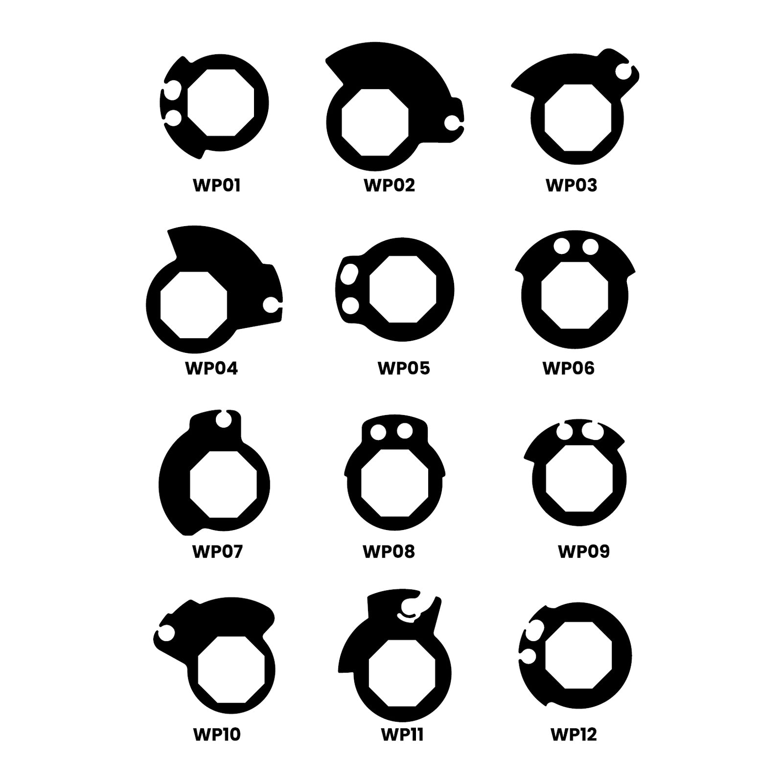 Whites Lock On Grips - Half Waffle - Blue (with 6 Cams)
