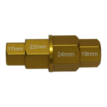 WHITES 4 IN 1 HEX AXLE TOOL ALU GOLD - 17/19/22/24mm
