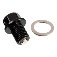 Whites Magnetic Sump Plug M12 x 15 x 1.5 - Black