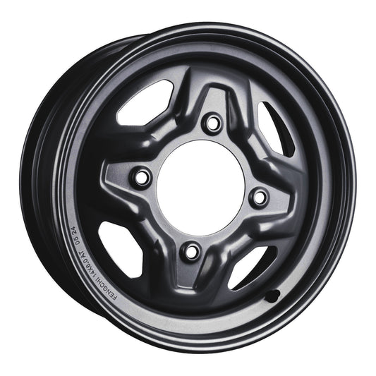 Whites ATV/UTV Steel Rim 14x6 Polaris Front 4/156 +40.2 - Black
