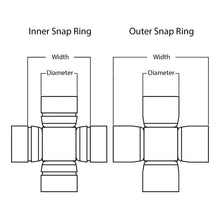 Whites ATV/UTV Joint Assembly WPUJ06 25mm/64.2mm ext. snap ring