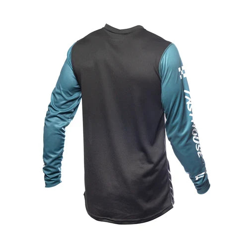 FastHouse Youth Carbon Force LS Jersey - Teal