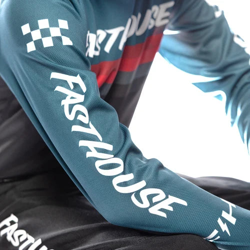 FastHouse Youth Carbon Force LS Jersey - Teal