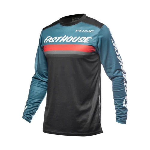 FastHouse Youth Carbon Force LS Jersey - Teal