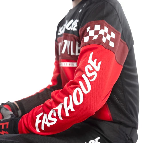 FastHouse Youth Grindhouse Akin Jersey - Red/Black