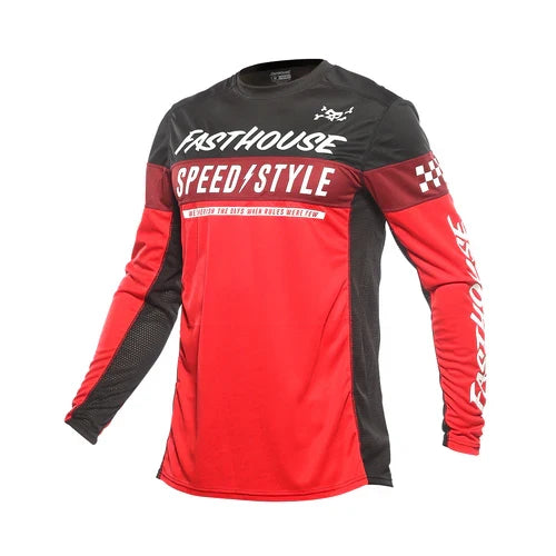 FastHouse Youth Grindhouse Akin Jersey - Red/Black