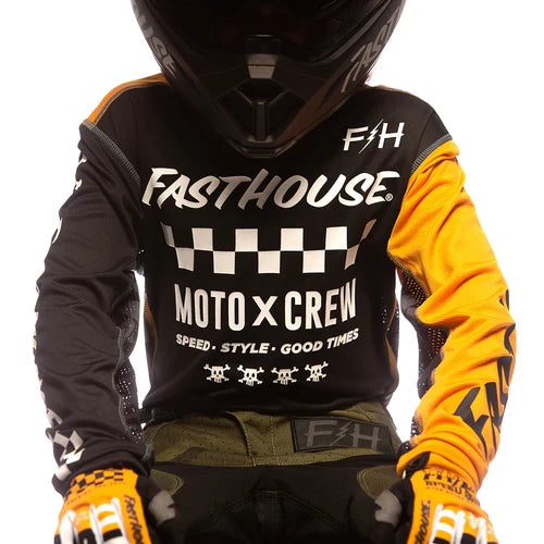 FastHouse Grindhouse Alpha Jersey - Black/Amber