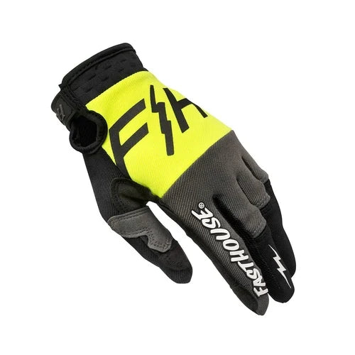 FastHouse Speed Style Omega Youth Glove - High Viz/Grey