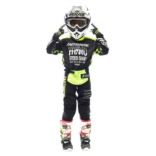 FastHouse Youth Speed Style Pant - High Viz/Black