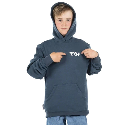 FastHouse Pillar Youth Hooded Pullover - Indigo