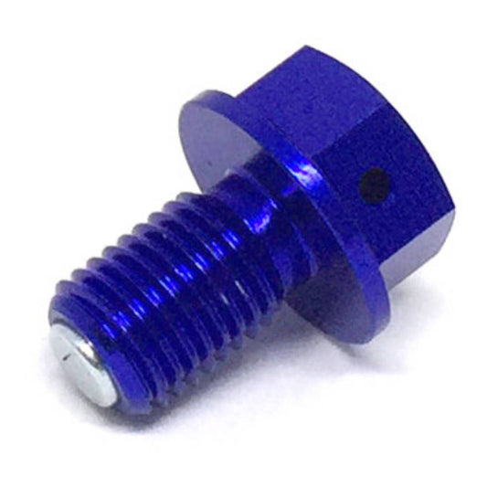 Zeta Magnetic Drain Bolt M10x1.25x15 - Blue
