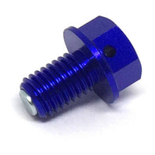Zeta Magnetic Drain Bolt M10x1.5x15 - Blue