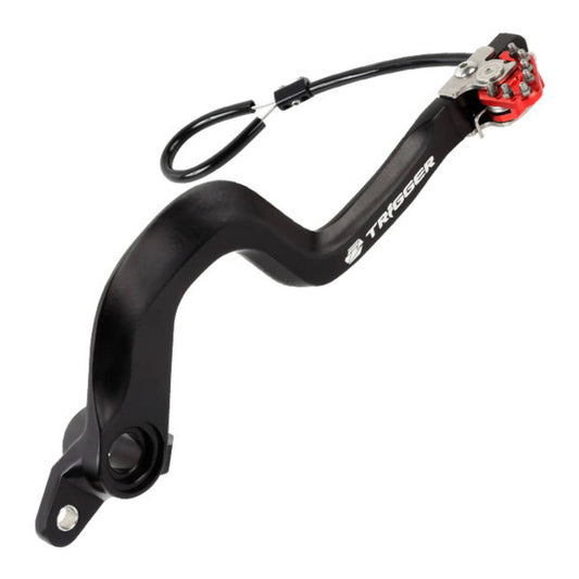 Zeta Trigger Brake Pedal Suzuki DRZ400/SM Red
