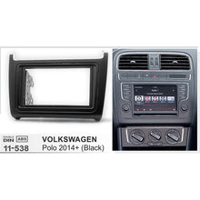 FITTING KIT VOLKSWAGEN POLO 2014 - 2019 DOUBLE DIN (BLACK)